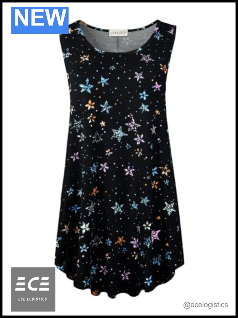Plus Size Sleeveless Tunic Tank Top Flowy Summer Shirt